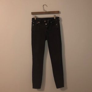 Black Wash Free People High Rise Jeans